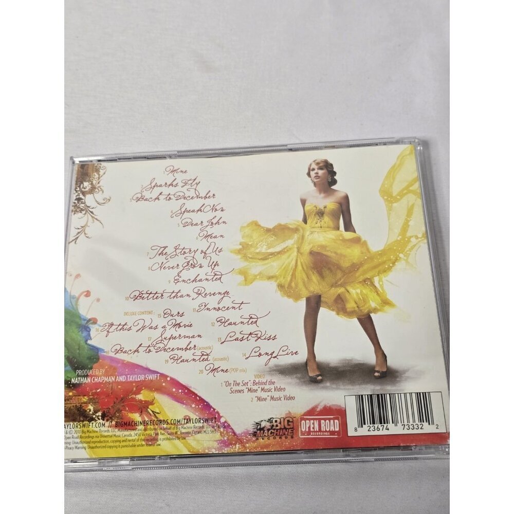 Speak Now by Taylor Swift (CD, 2010, 2 Discs, Big Machine Records)- Flawed Case - Picture 3 of 10